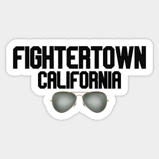 fightertown california glasses Sticker